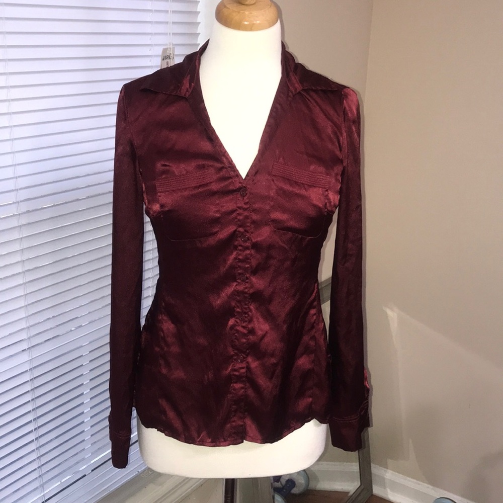 Wine burgundy  blouse by Jones New York